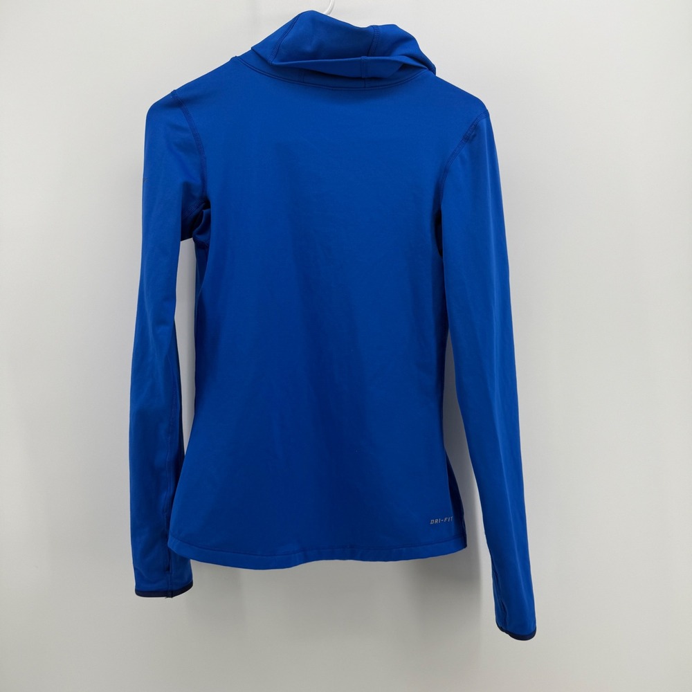 Nike Pro Dri-FIT Cowl Neck Long Sleeve Top Blue 620415-439 Womens Small - Picture 6 of 10